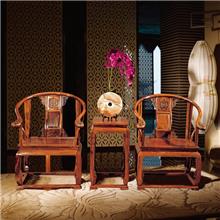 LX 古典红木客厅家具 刺猬紫檀 休闲椅 角几 皇宫椅