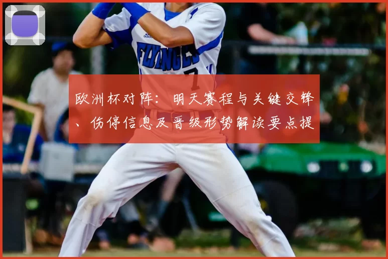 欧洲杯对阵:明天赛程与关键交锋、伤停信息及晋级形势解读要点提醒